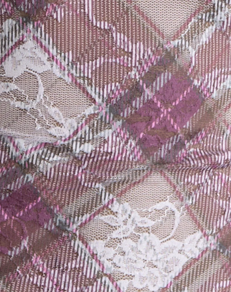 Eireen Top in Country Check Multi