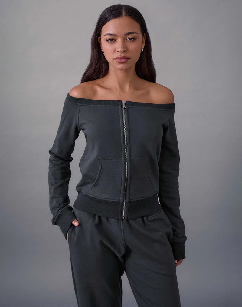 Pull Airazo Bardot en gris beluga