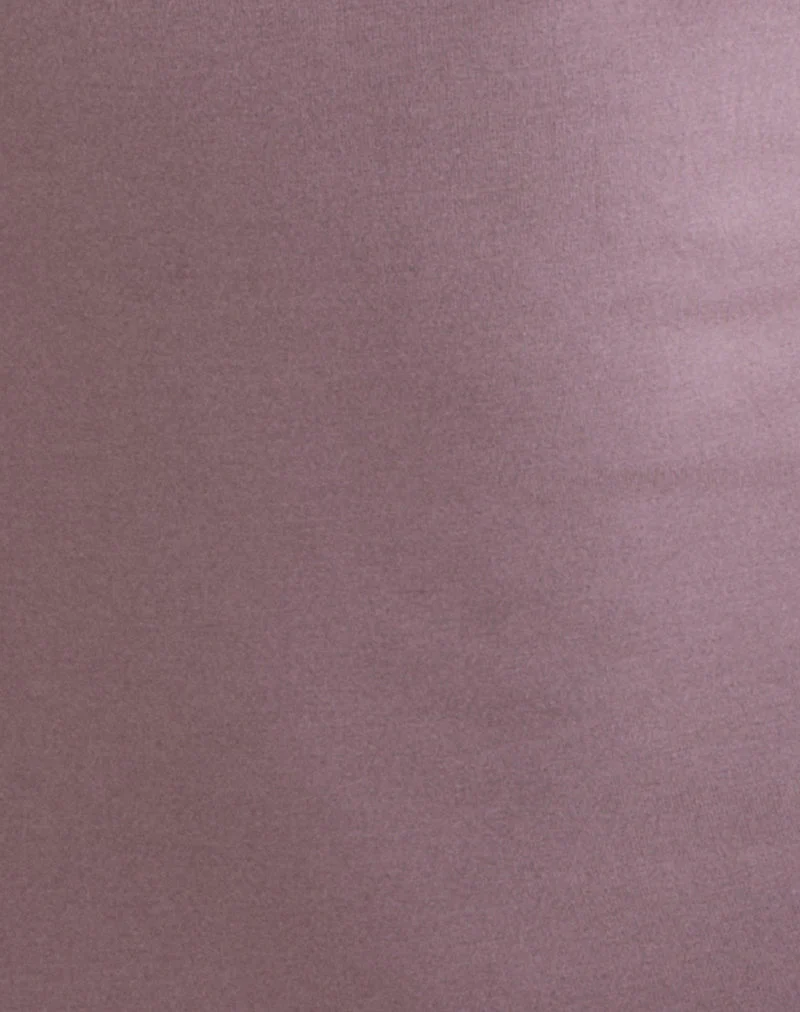Haut Novia à fronces sur les côtés, couleur mauve poussiéreux