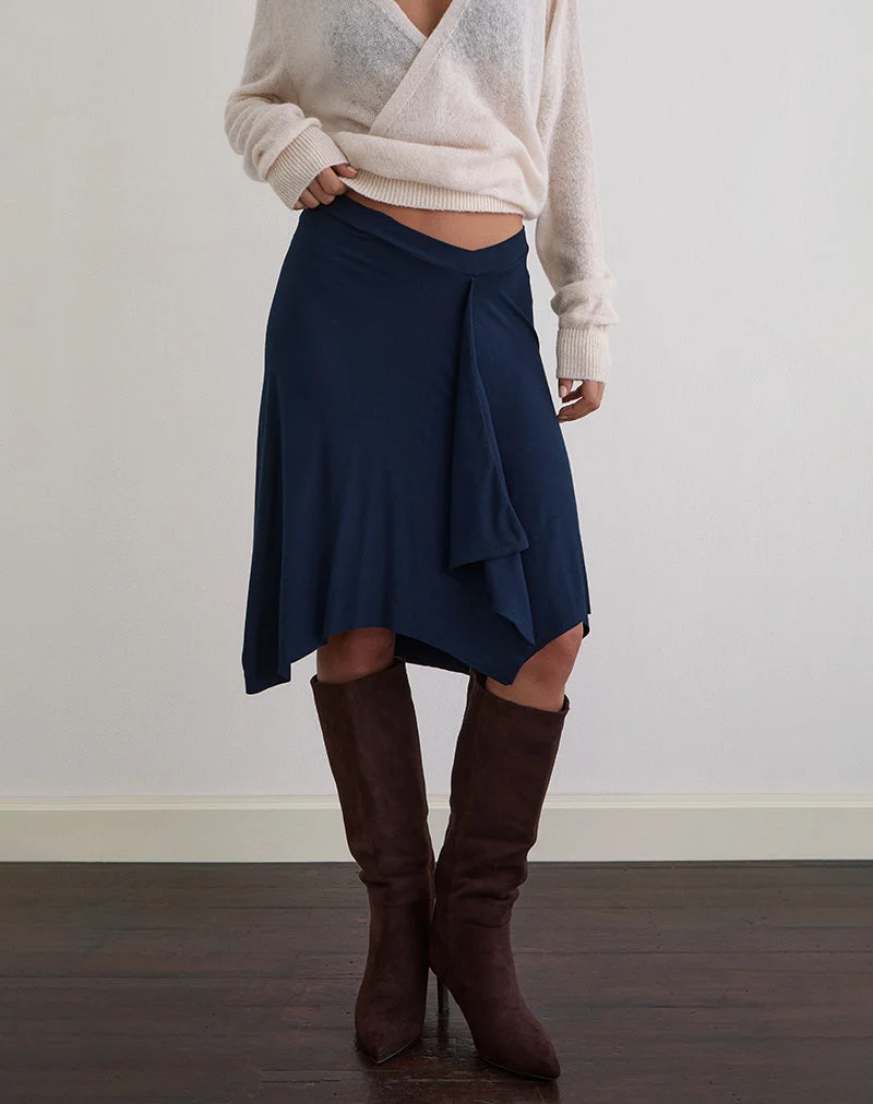 Jupe midi Esmeray, marine