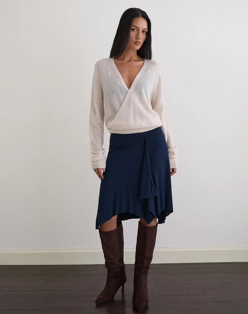 Jupe midi Esmeray, marine