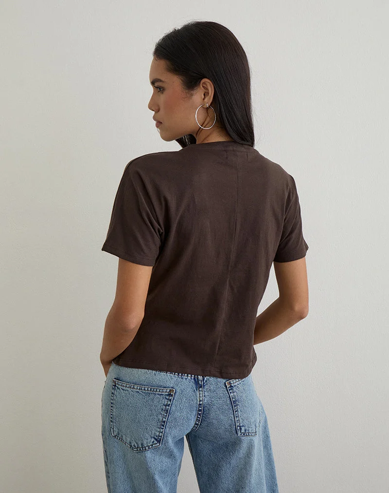 Top Viman en jersey chocolat