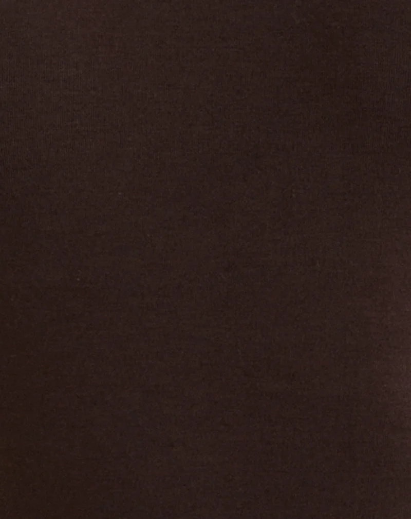 Body à dos nu Raleah en jersey chocolat amer