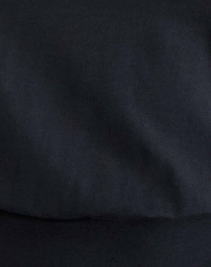 Haut dos nu Giunea Knot en noir