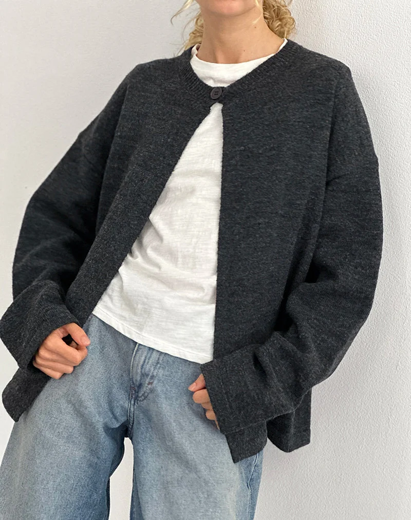 Cardigan Maureen en gris foncé