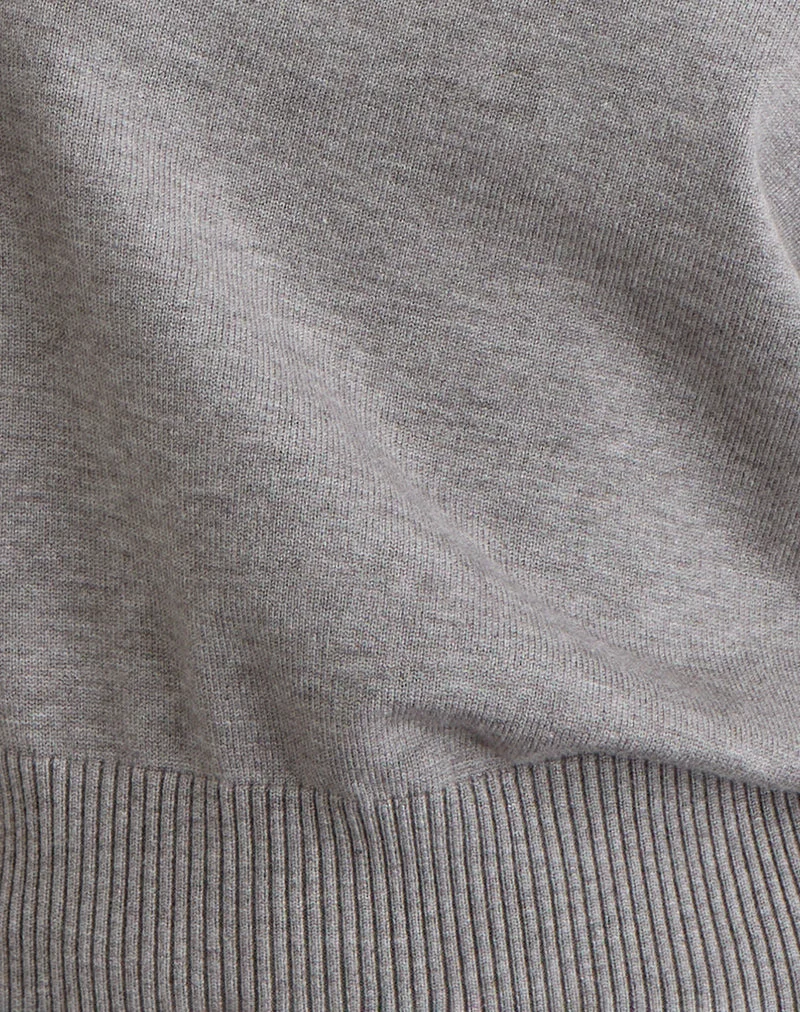 Pull Jalira en tricot gris