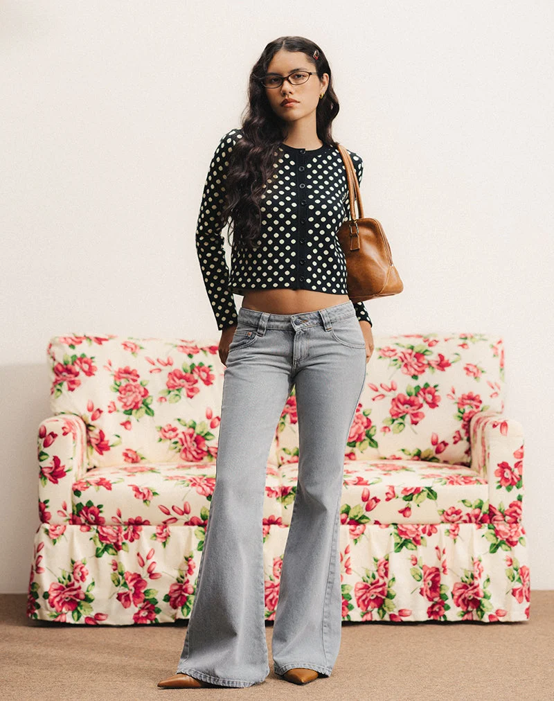 Cardigan Bhavina en Mono Polka