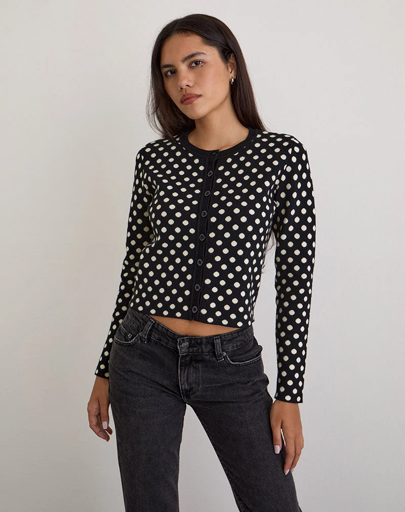 Cardigan Bhavina en Mono Polka