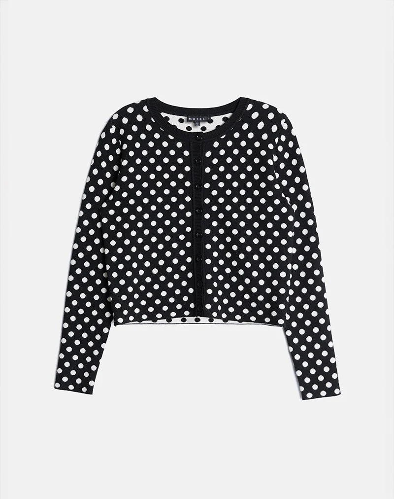 Cardigan Bhavina en Mono Polka