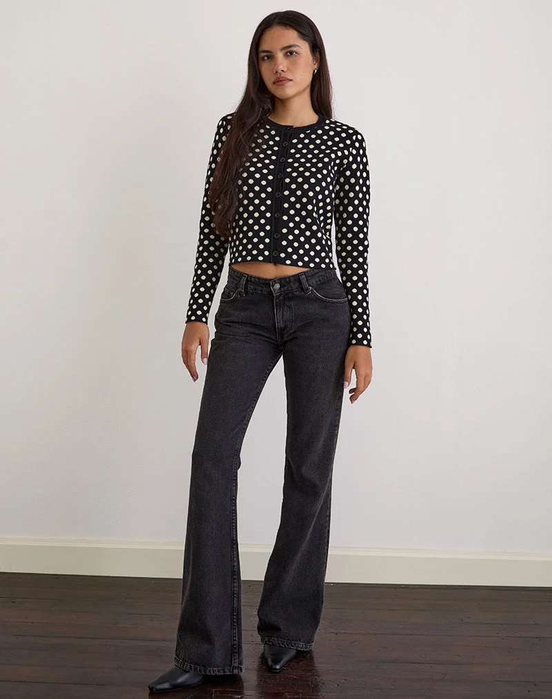Cardigan Bhavina en Mono Polka