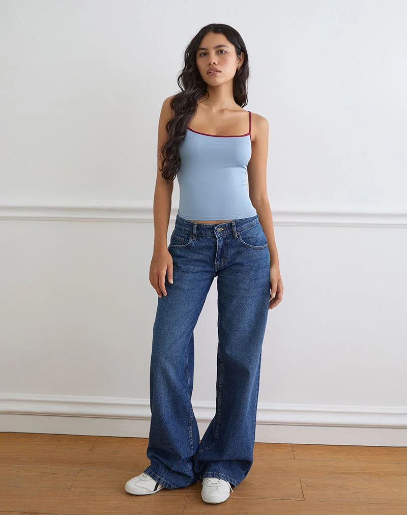 Débardeur Jasila bleu