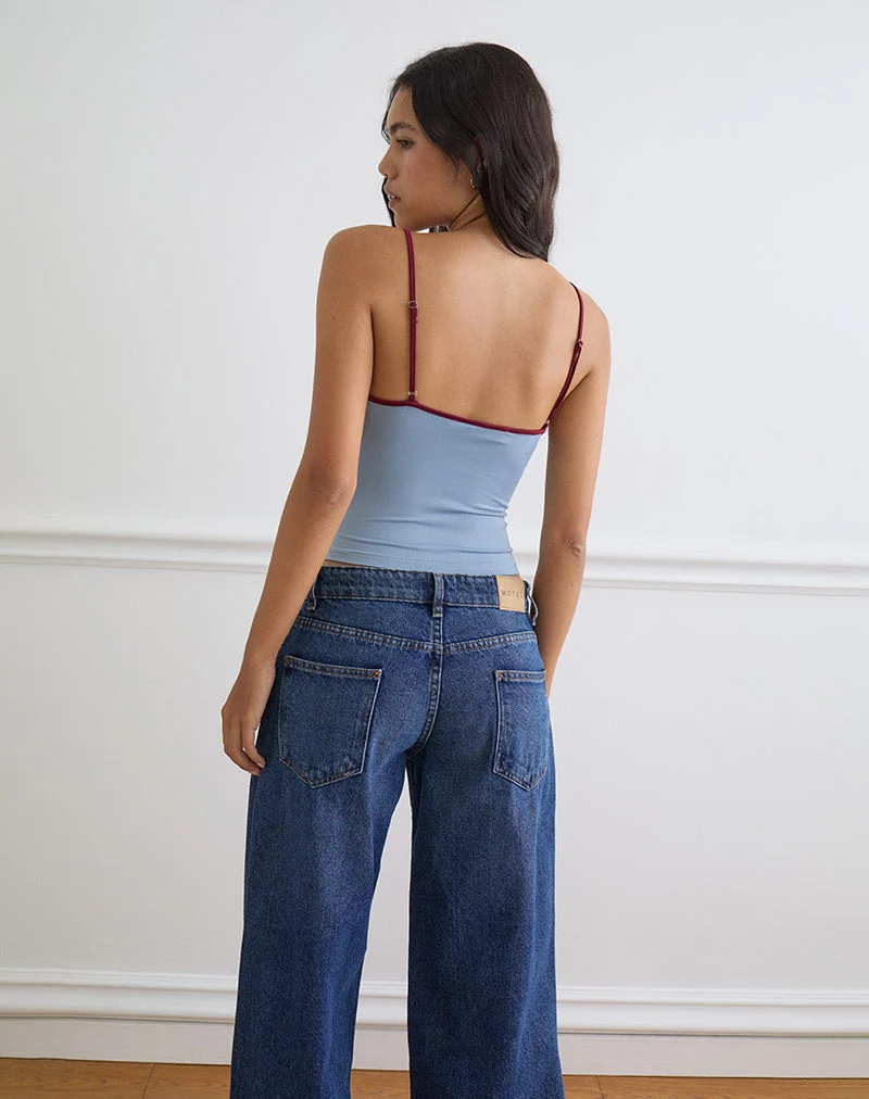 Débardeur Jasila bleu