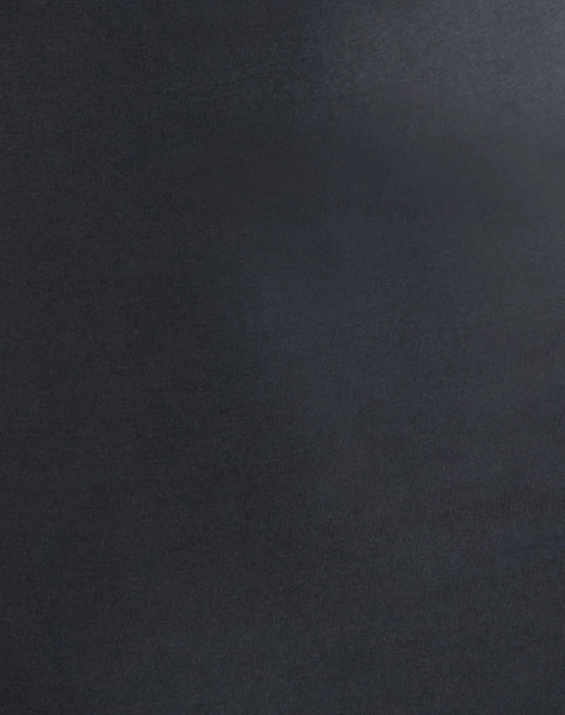 Mini-robe Rosamel en cupro bleu nuit