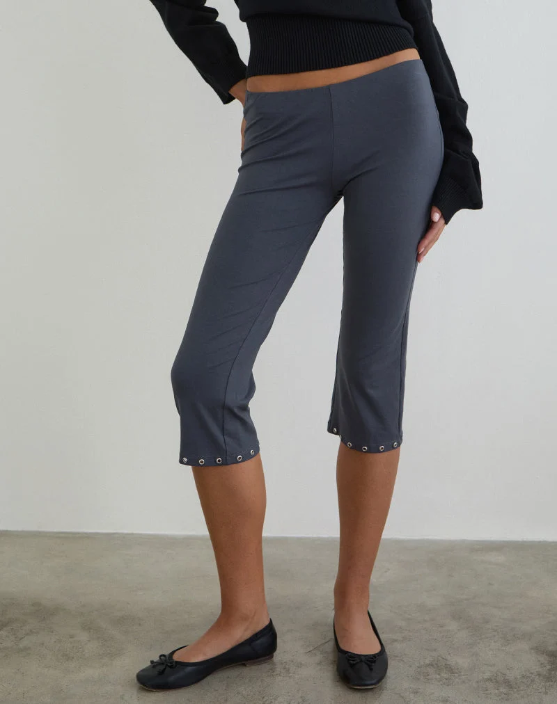 Pantalon capri Kyogai en jersey Ocean Storm avec œillets