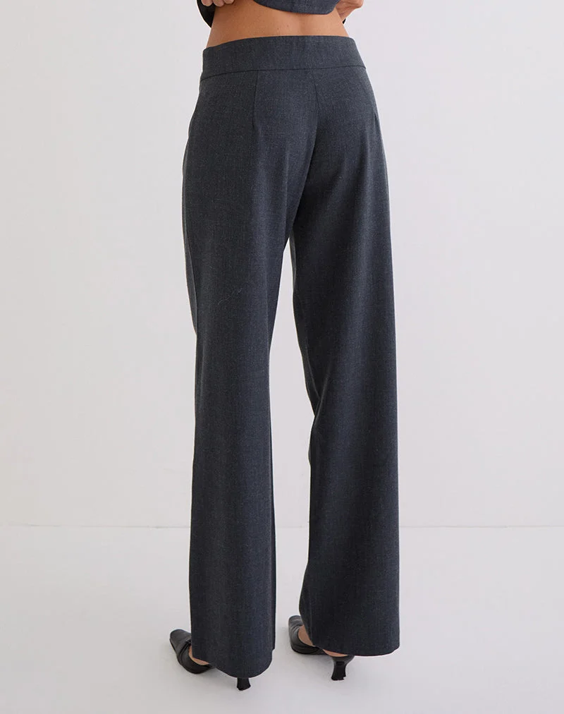 Pantalon large Arisyo en gris bleu sur mesure