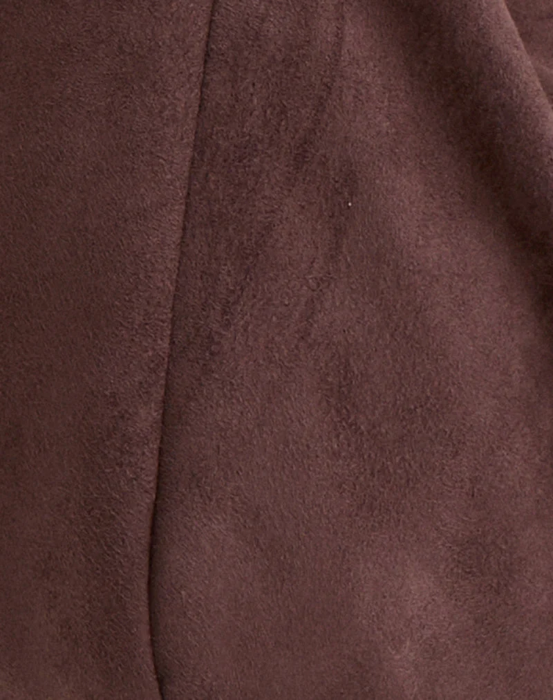 Sac Tetira avec double boucle en écaille de tortue en marron