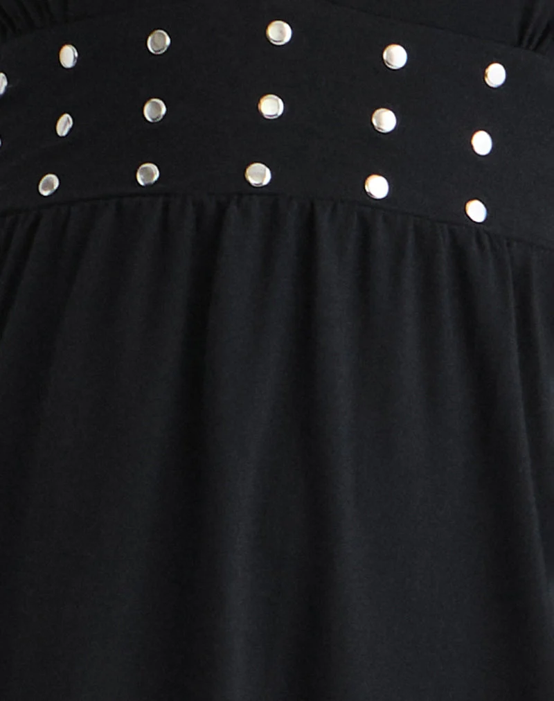 Mini robe Leisoa en noir