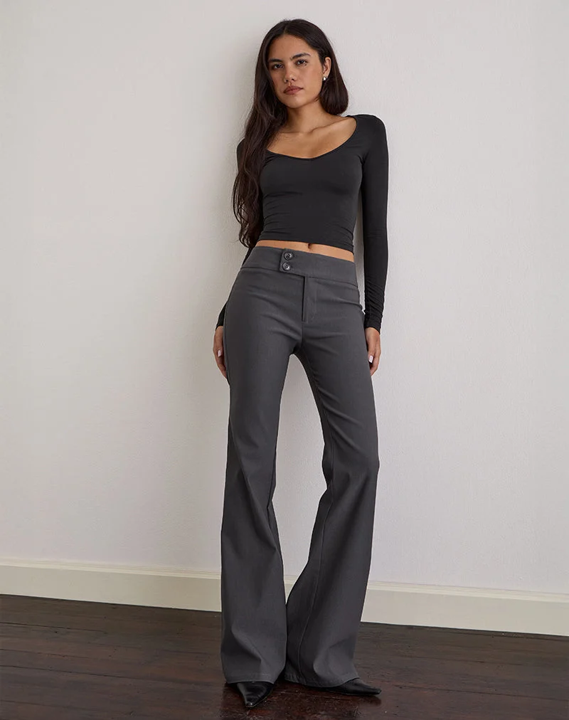 Pantalon Falita en Tailoring Charcoal
