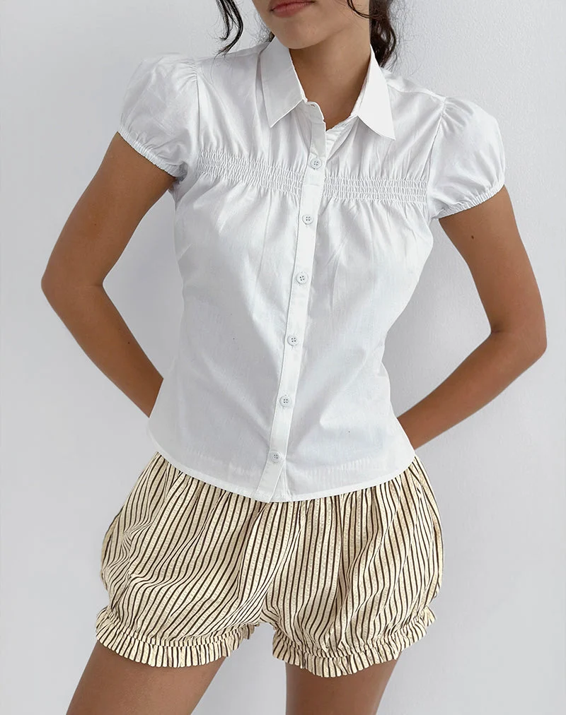 Ulsan - Chemise cintrée, blanche
