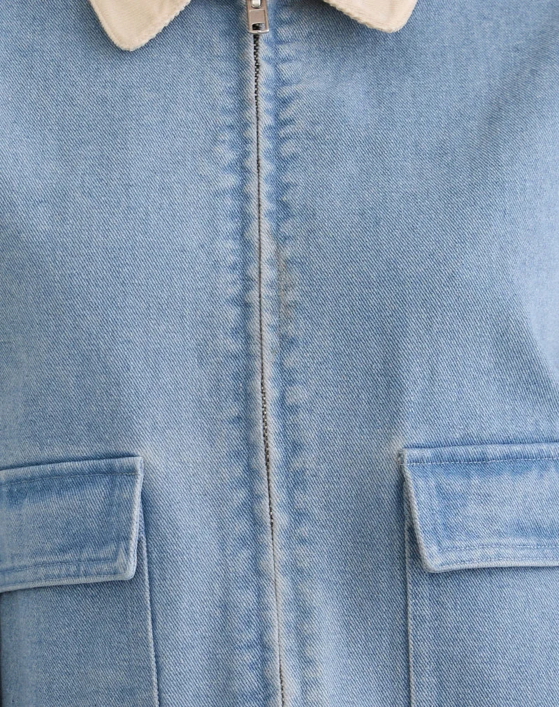 Veste Kahyun en denim Light Wash