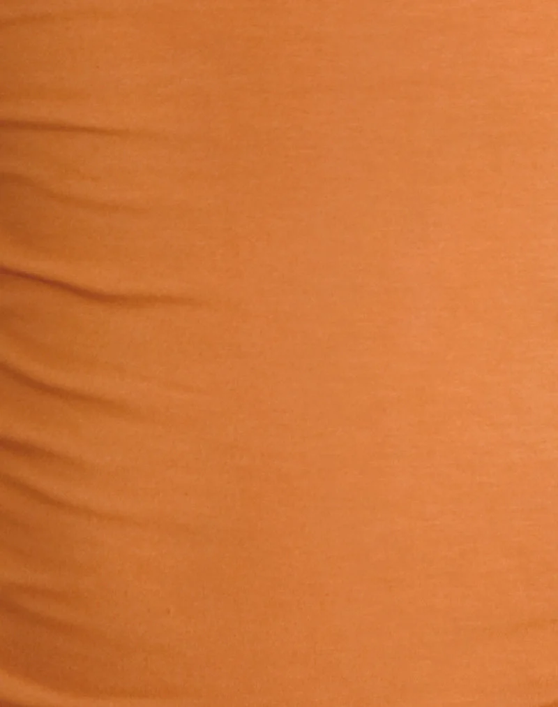 Arimbi Bandeau Top in Sunset Orange