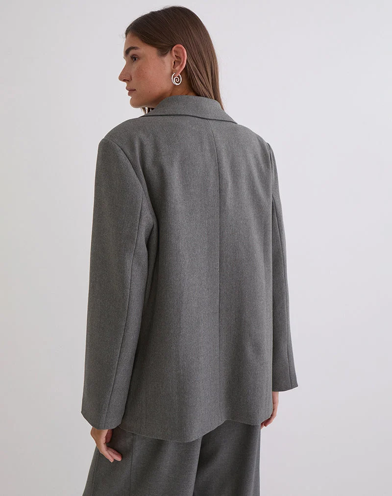 Blazer texturé Maiwa, couleur charbon
