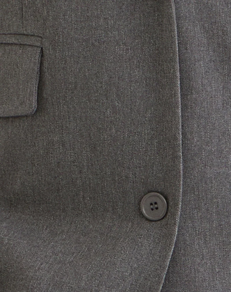 Blazer texturé Maiwa, couleur charbon