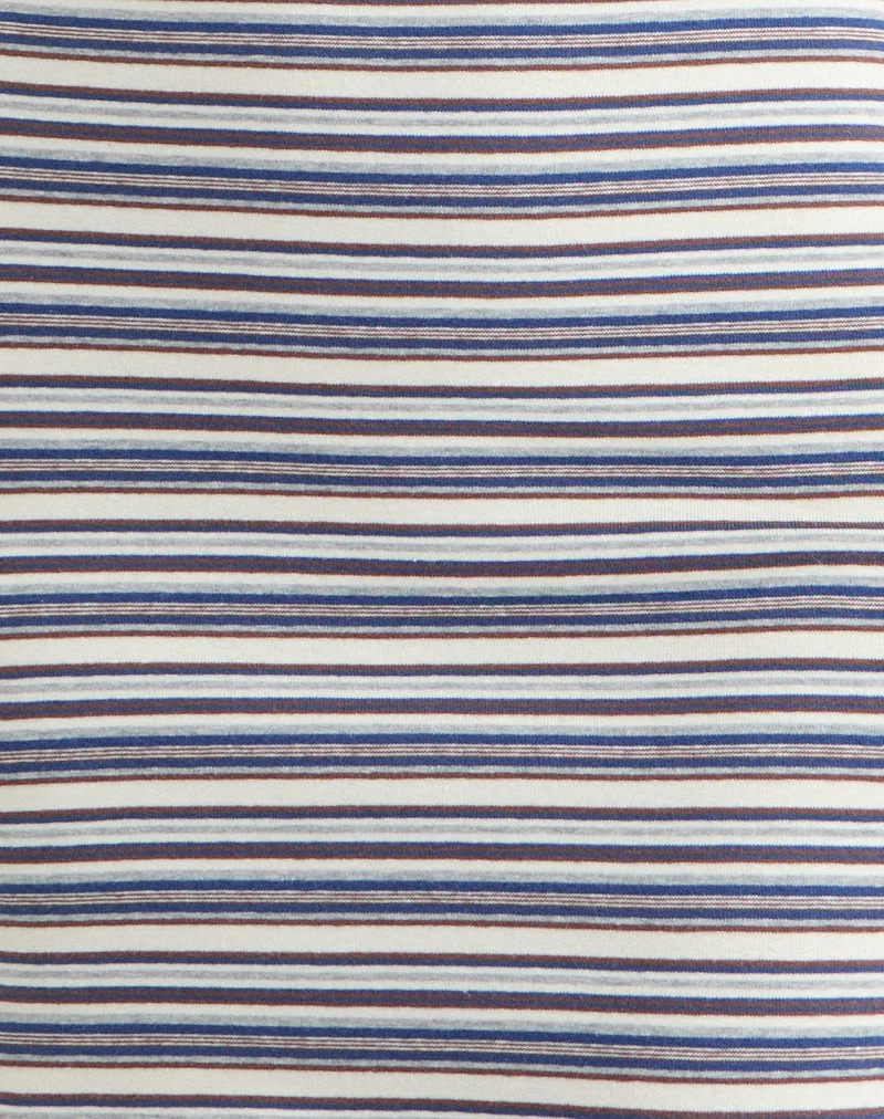 Anzhelina - Mini robe à bretelles - Multi Blue Stripe