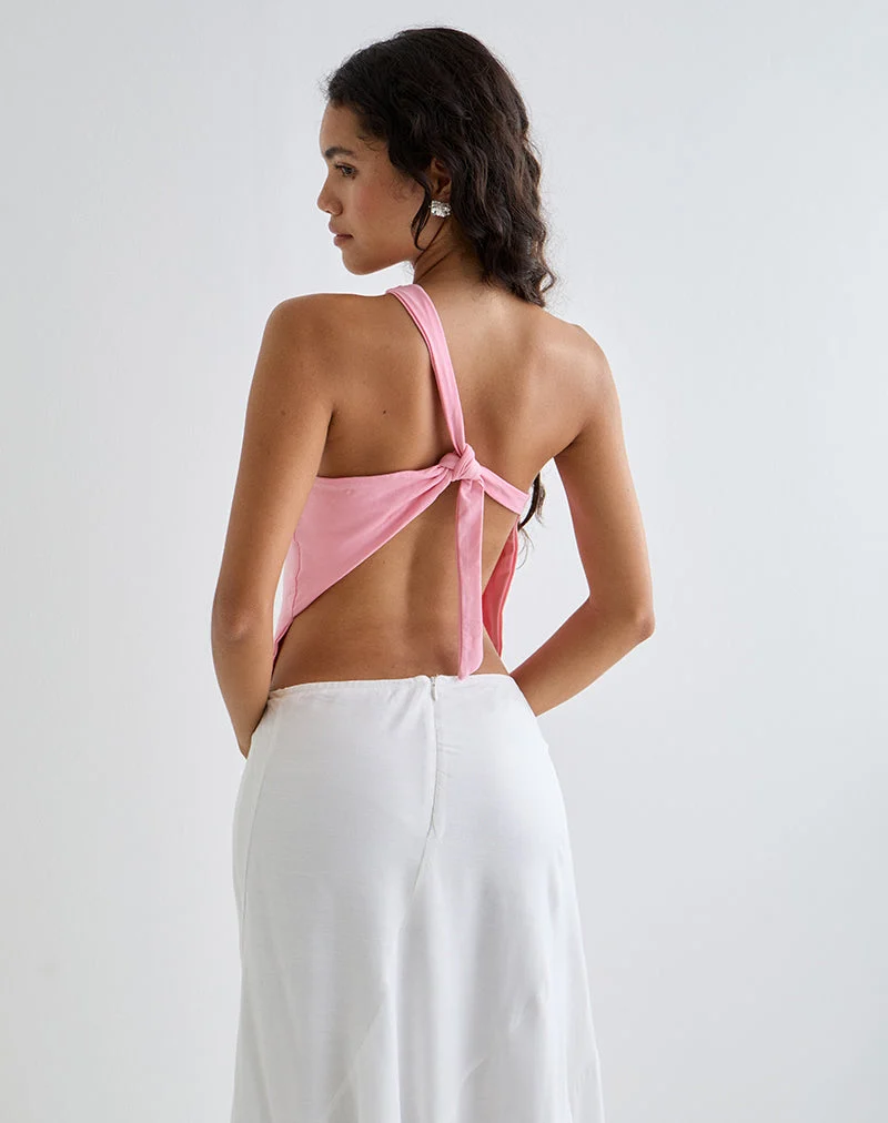 Klazari Top in Rayon Jersey Ballet Pink