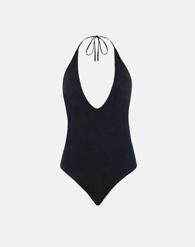 Body plongeant Kitty en noir