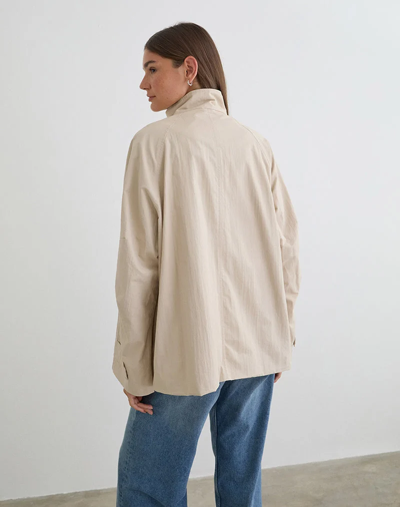 Veste oversize Saipul, couleur beige