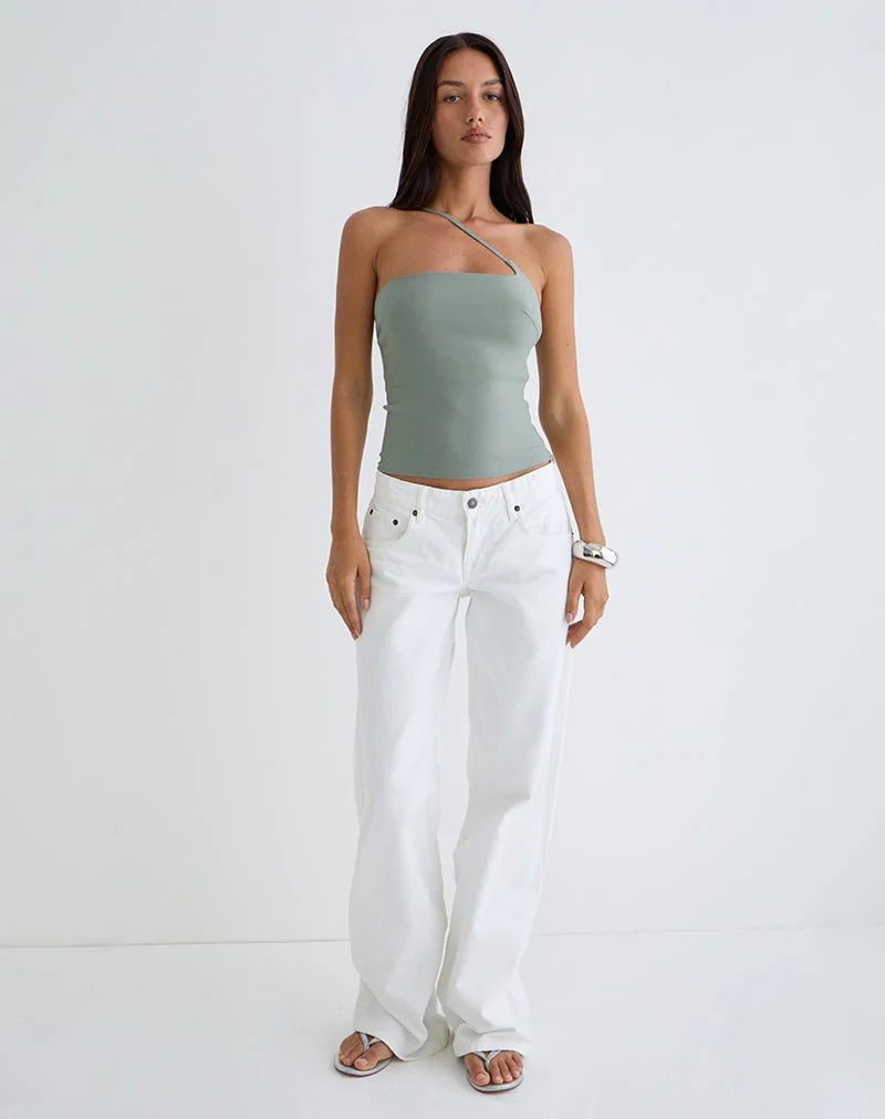 Top asymétrique Kacya en gris