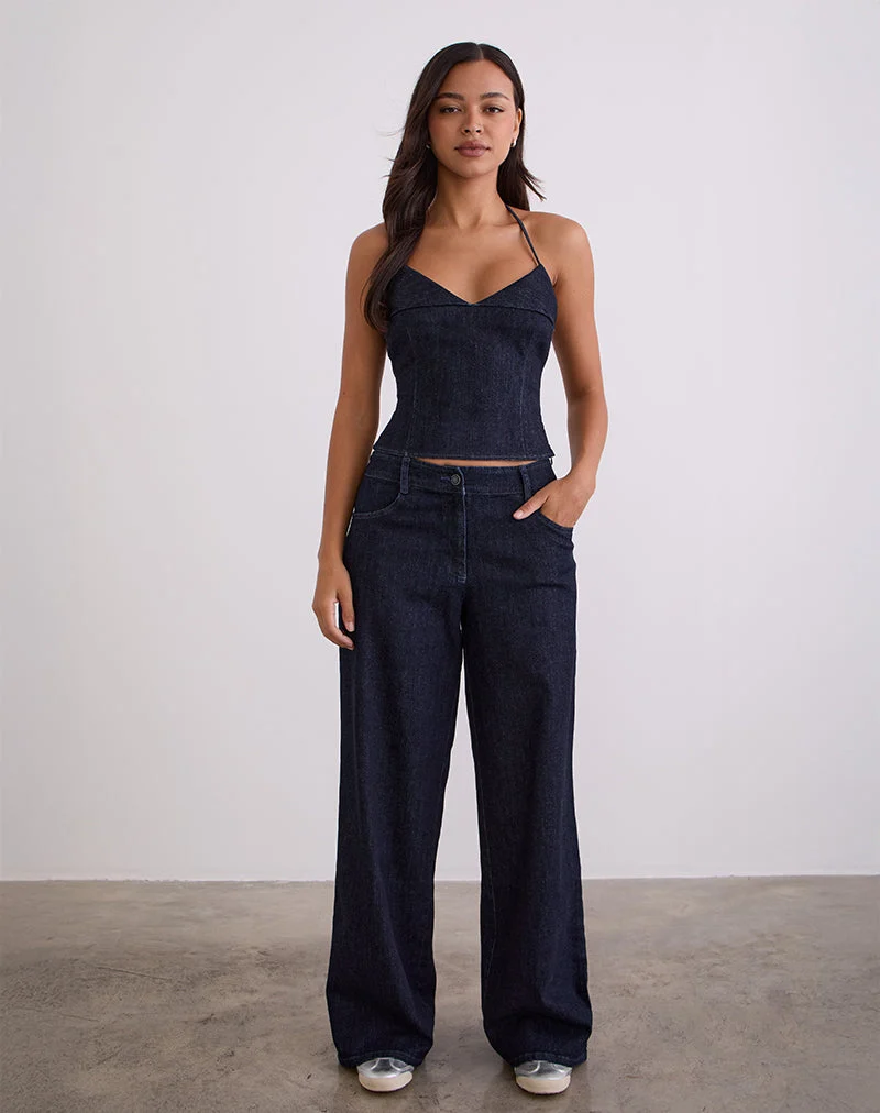 Pantalon Nuvia, Chambray Indigo