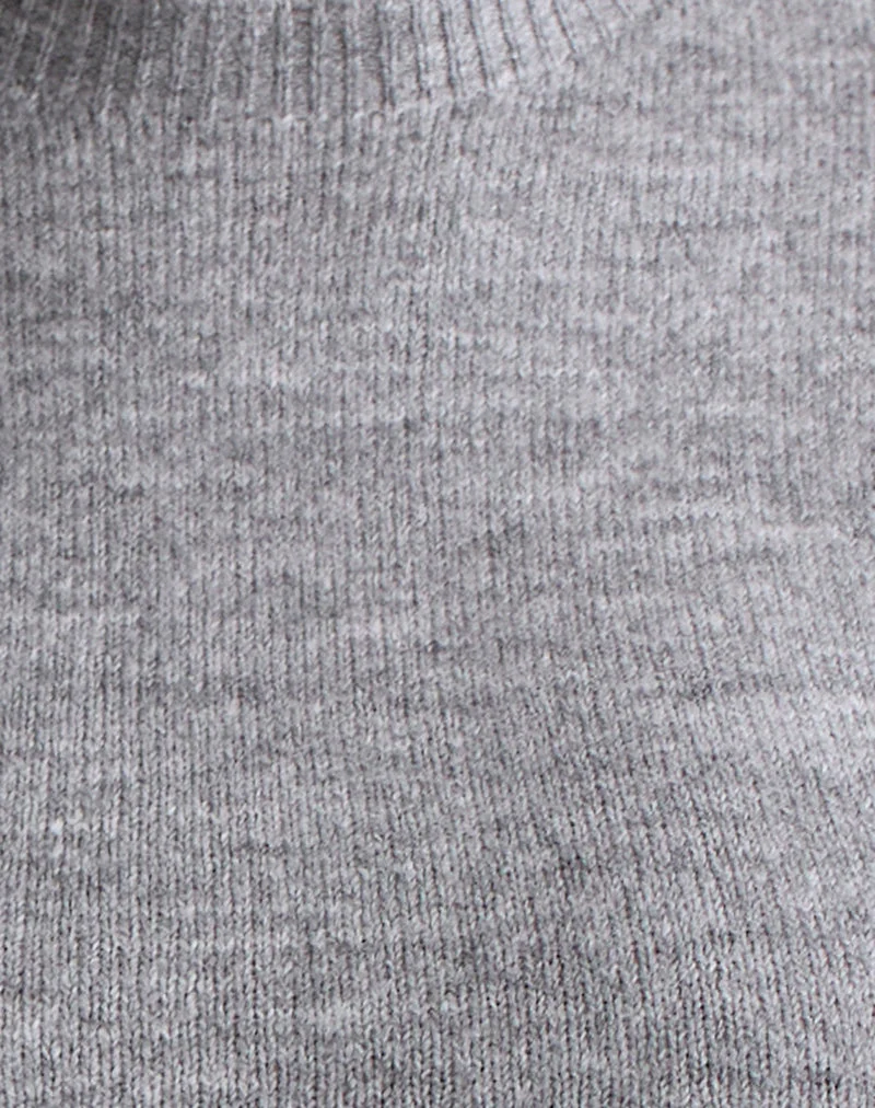 Top Hanuva en tricot gris