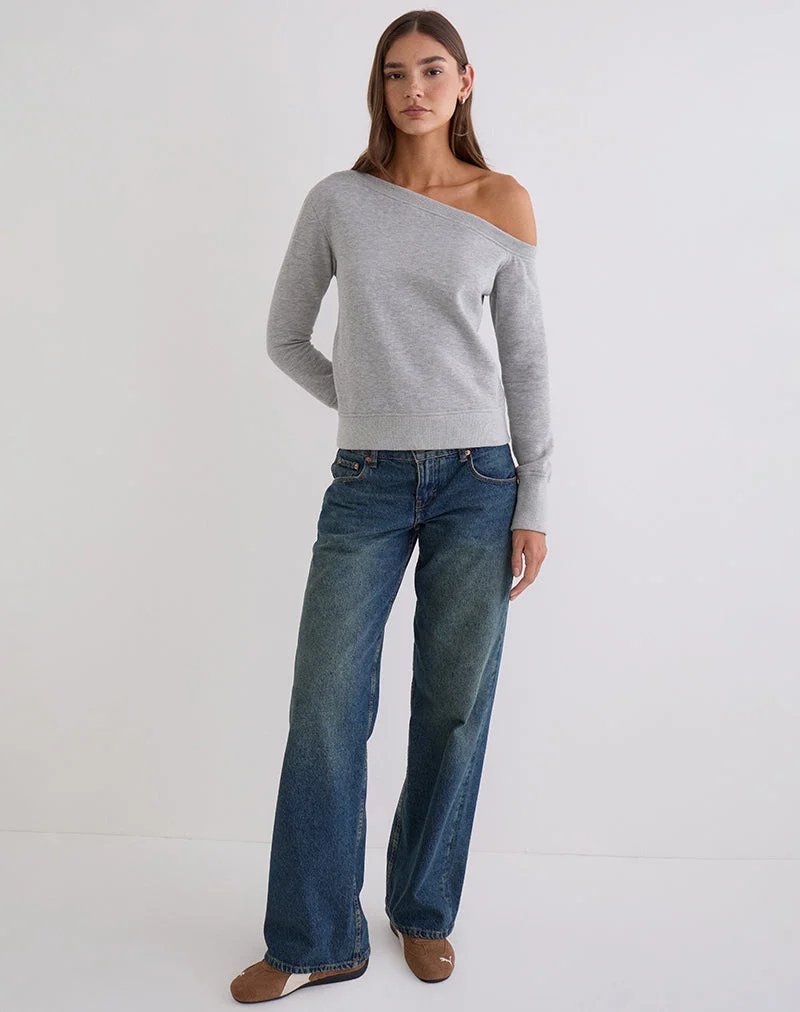 Sweat-shirt Toria gris chiné