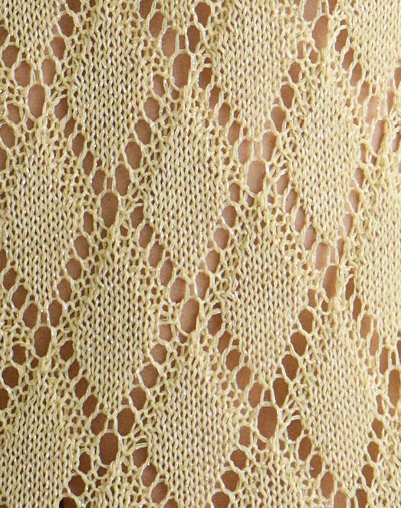 Pull Tate en citron métallisé