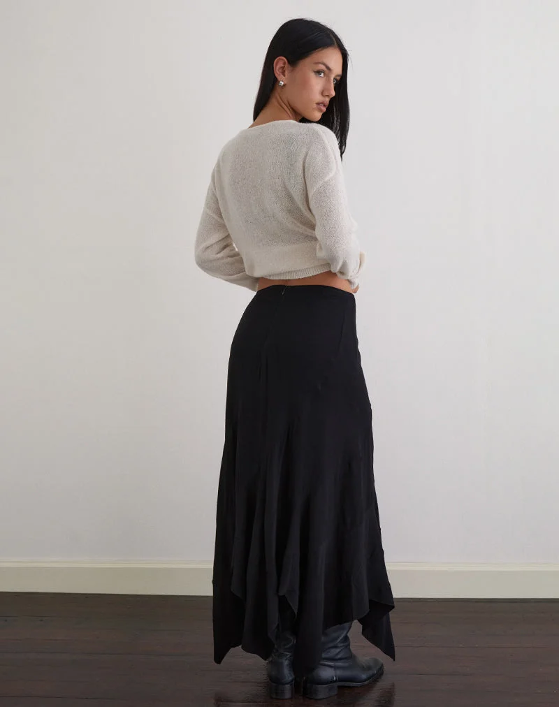 Jupe longue Rombe, noire