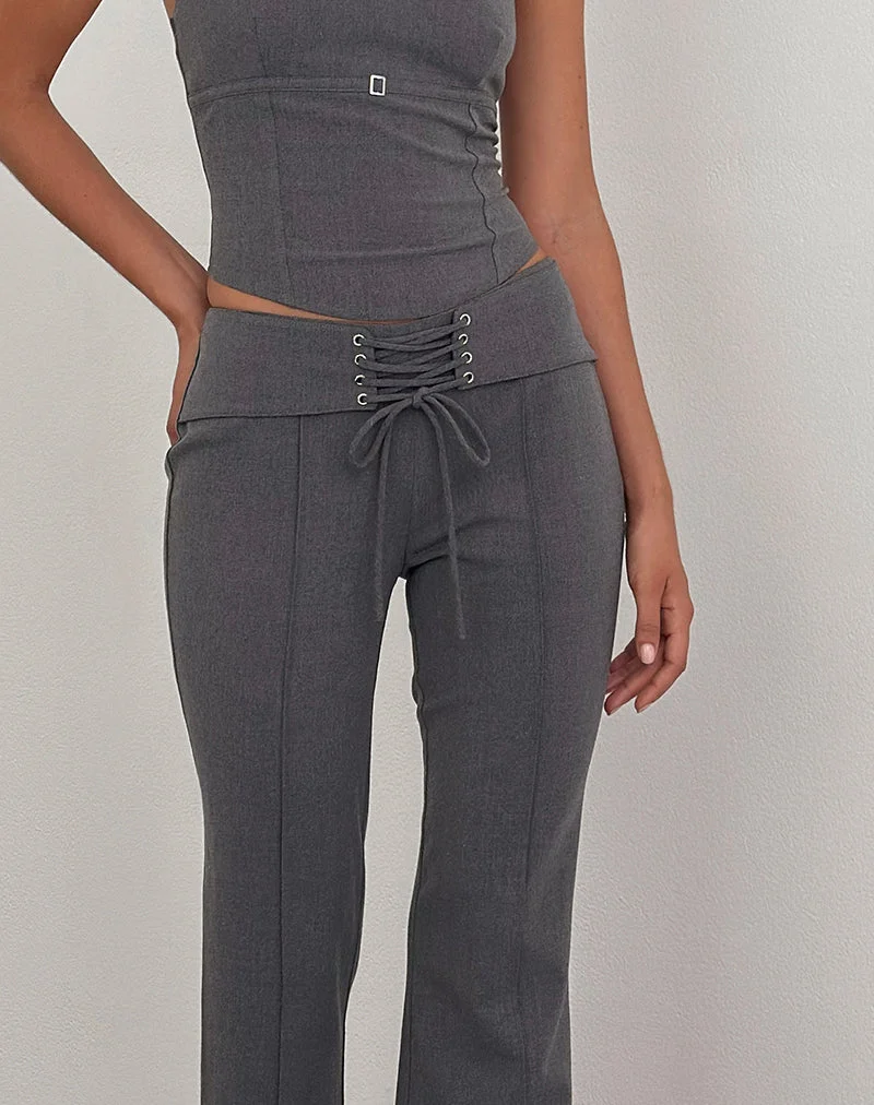 Pantalon Zallen en Tailoring Charcoal