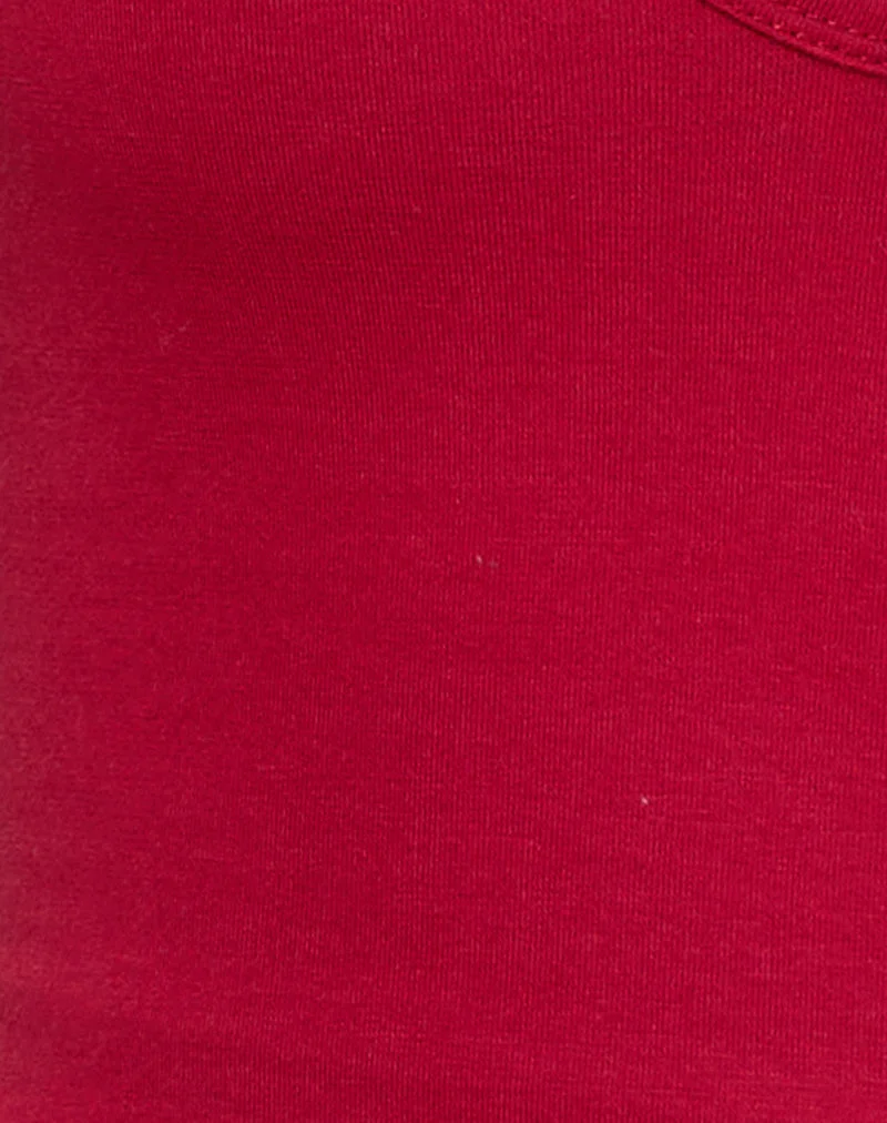 Body plongeant Arlet, rouge adrénaline