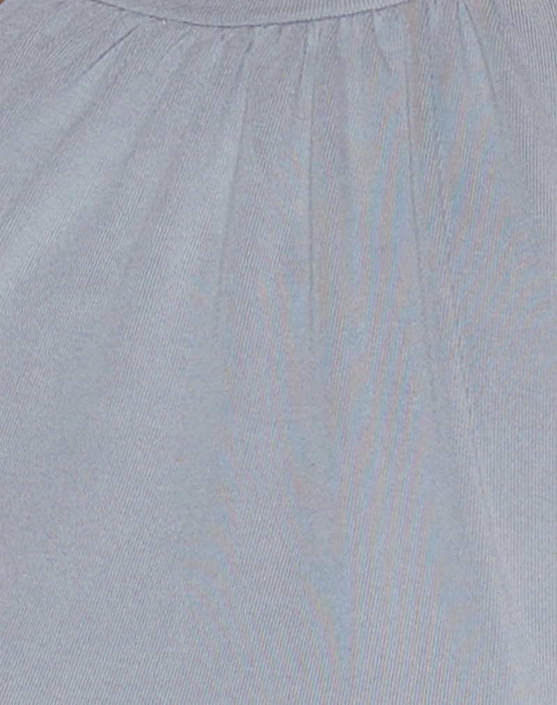 Romesa Top dos nu en Cupro Lilac Grey