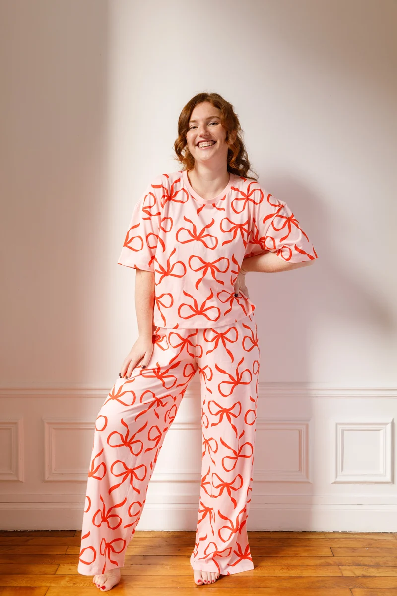 Pyjama long Coton BIO - Jolies Bows