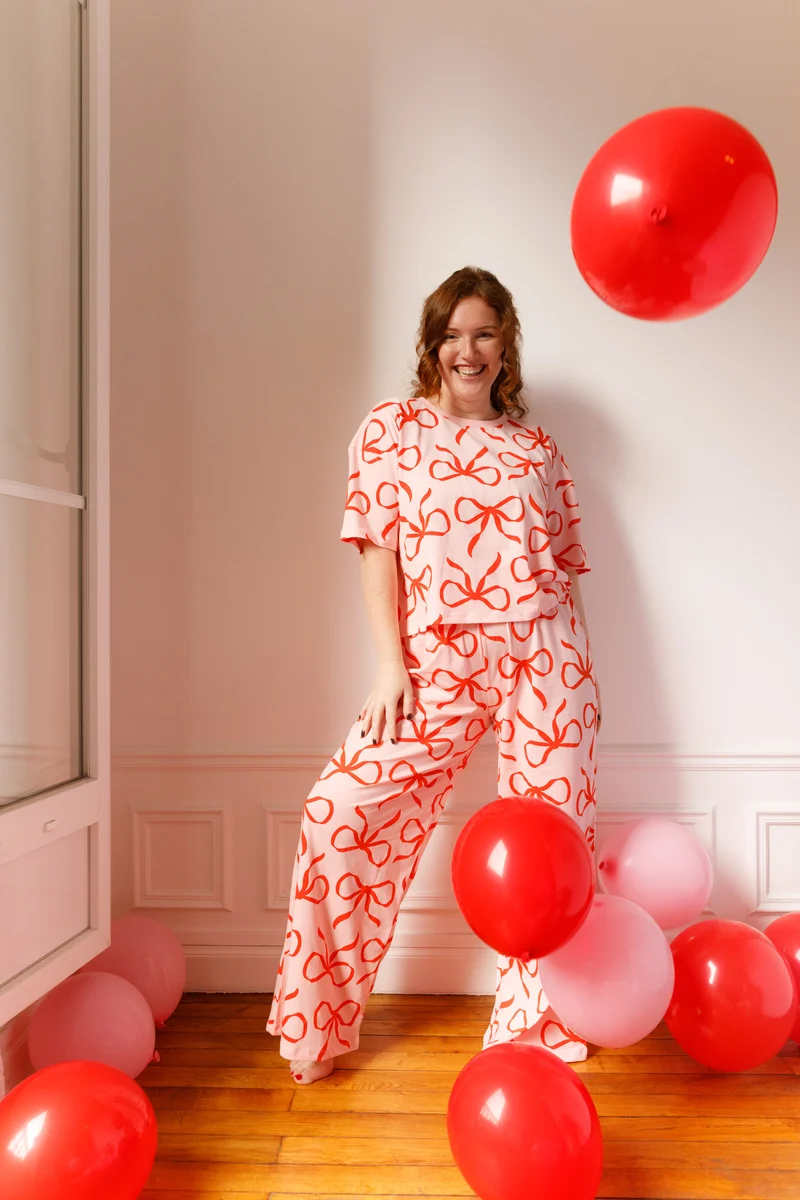 Pyjama long Coton BIO - Jolies Bows