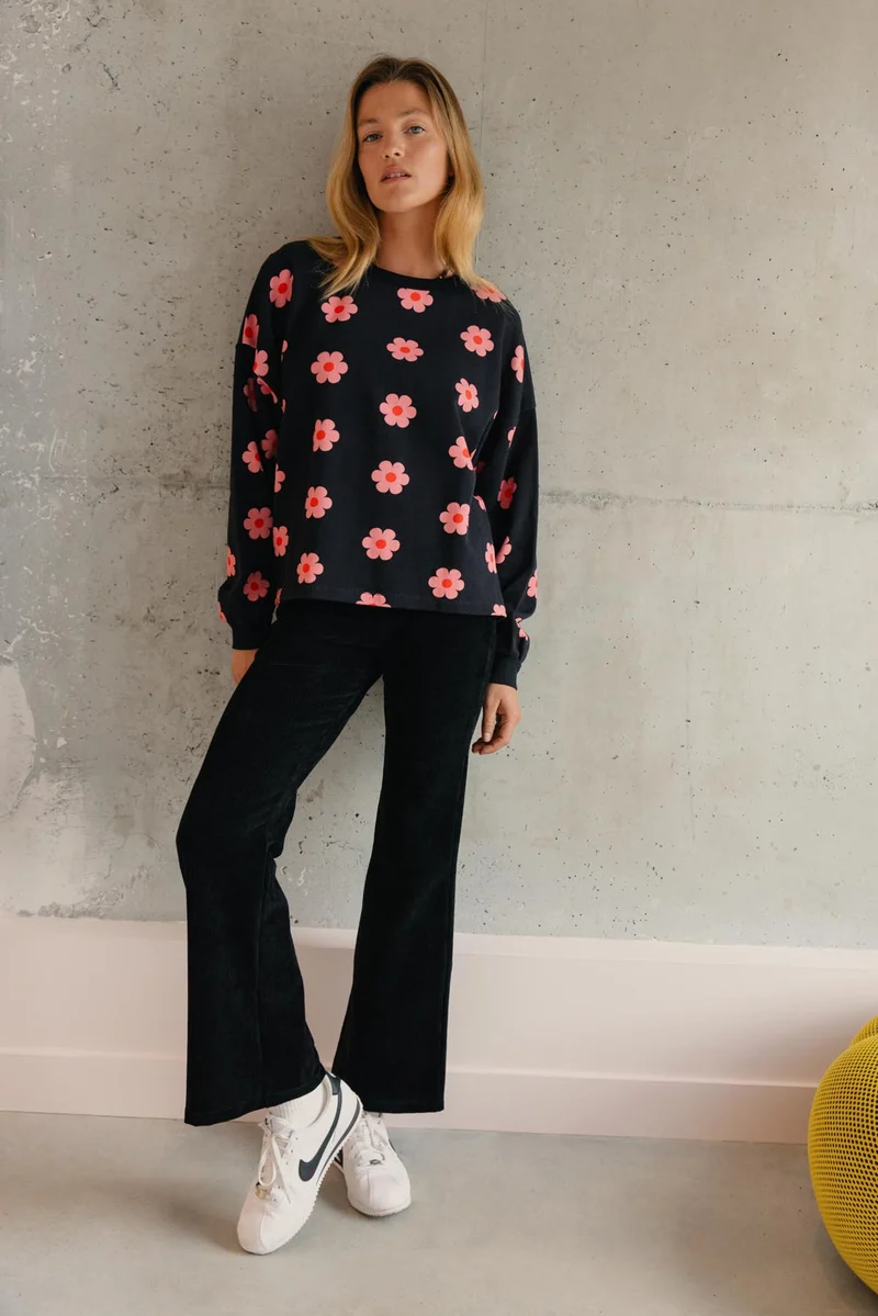 Sweat 100% Coton BIO - Monique Noir