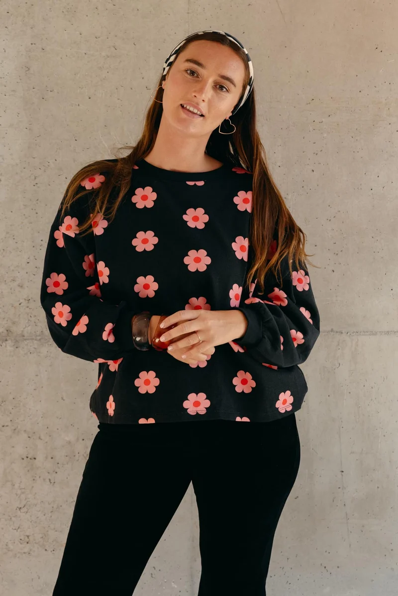 Sweat 100% Coton BIO - Monique Noir