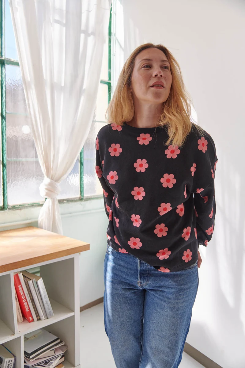 Sweat 100% Coton BIO - Monique Noir