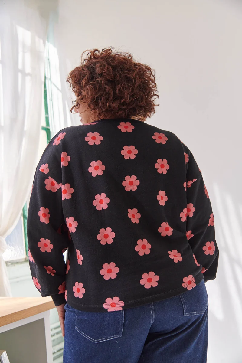 Sweat 100% Coton BIO - Monique Noir
