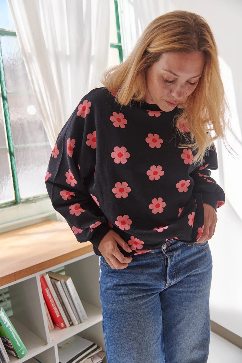 Sweat 100% Coton BIO - Monique Noir