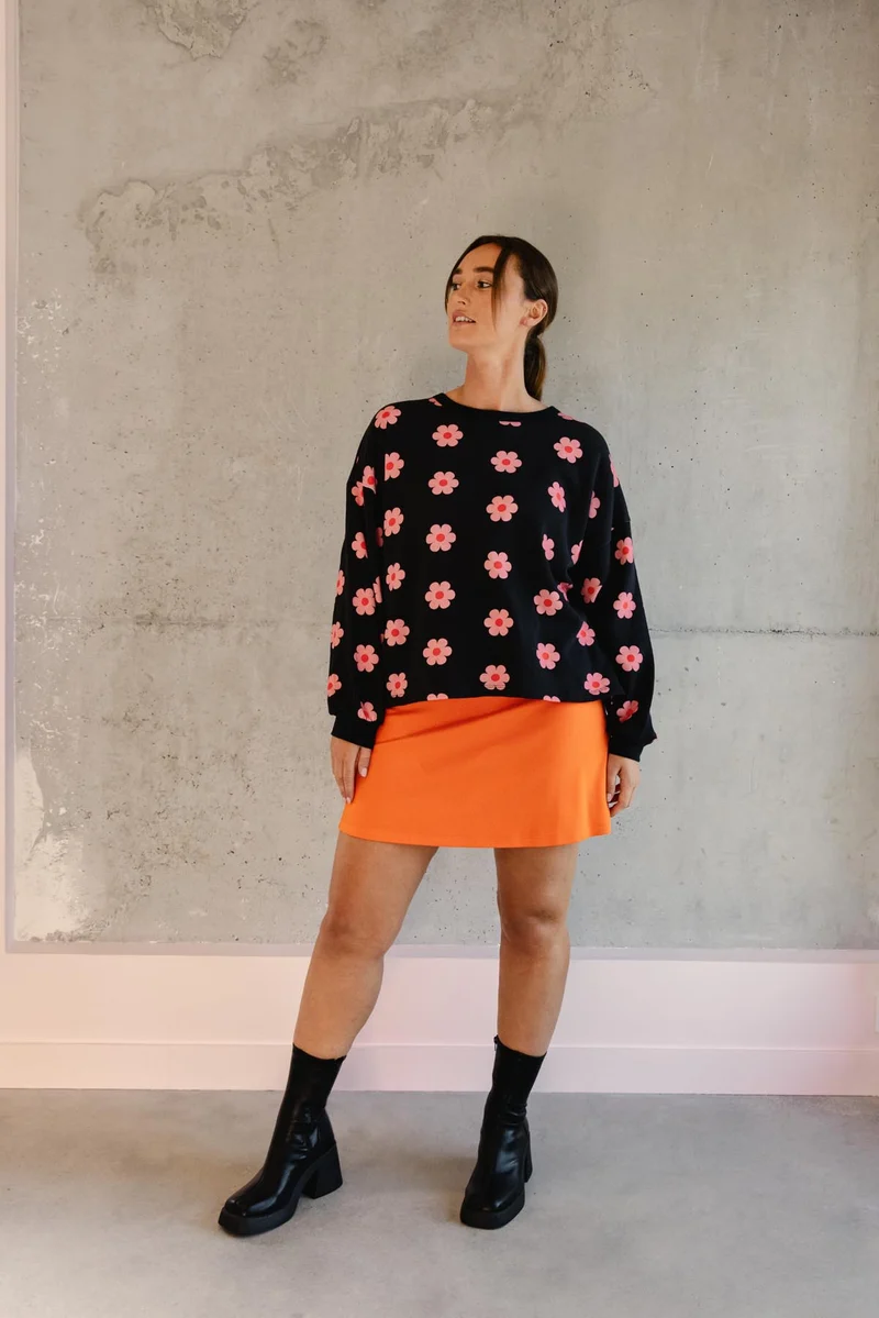 Sweat 100% Coton BIO - Monique Noir