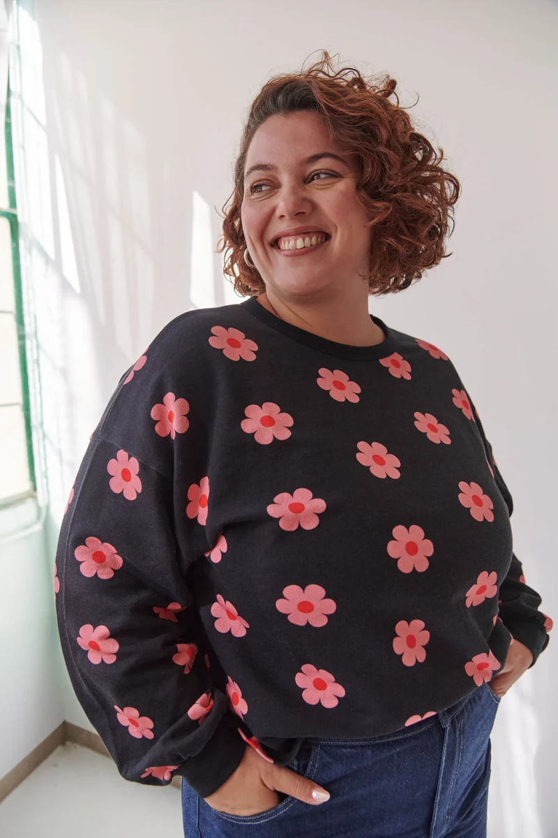 Sweat 100% Coton BIO - Monique Noir