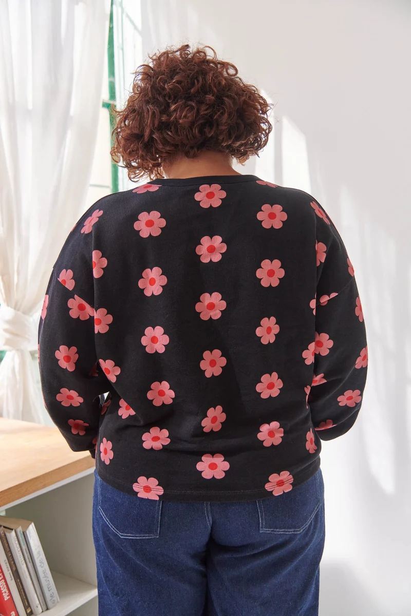 Sweat 100% Coton BIO - Monique Noir
